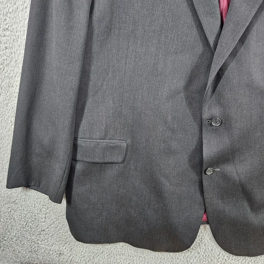 Jack Victor Classic Rochester‎ Mens Charcoal Gray Wool Blazer Sport Coat 56R